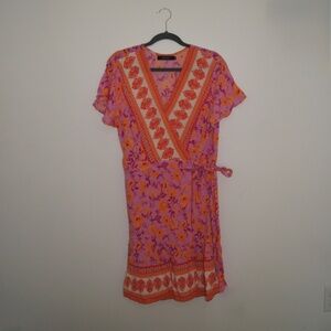 Women's Pink and Orange Dress size X-Large